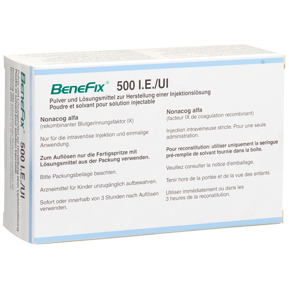 BENEFIX subst sèche 500 IE avec solvant flac 5 ml