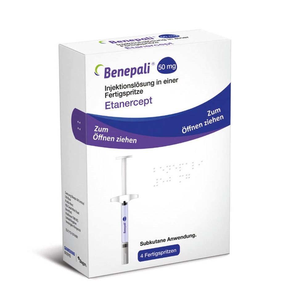 BENEPALI Inj Lös 50 mg/ml Fertigspritze Fertspr 1 ml, Hauptbild