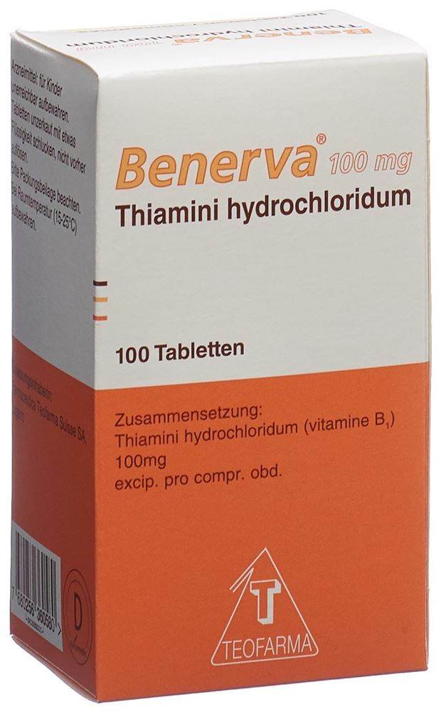 BENERVA cpr 100 mg bte 100 pce, image principale