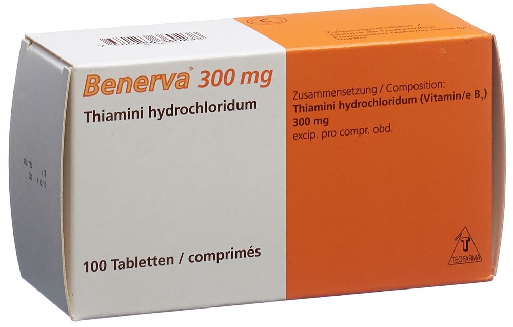 BENERVA Tabl 300 mg Blist 100 Stk, Hauptbild