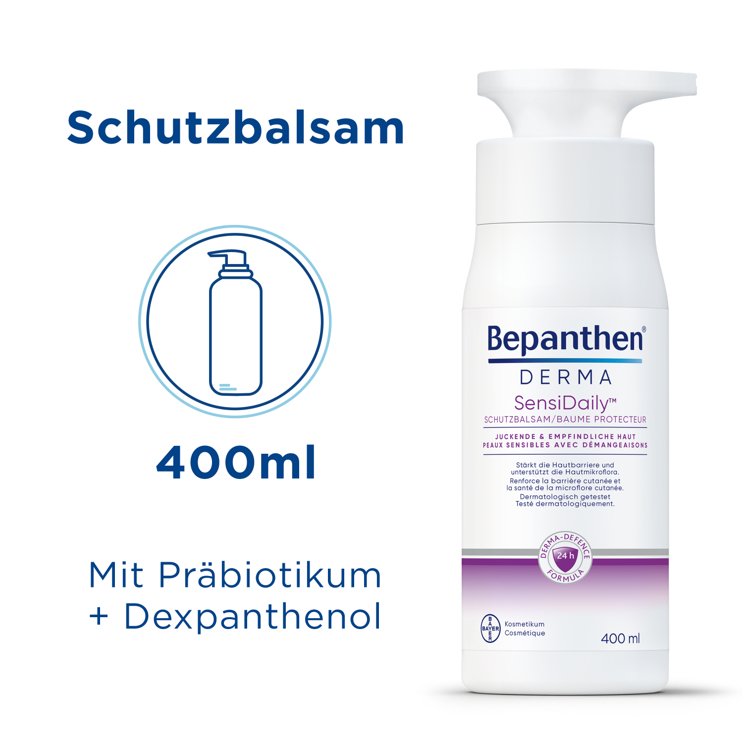 BEPANTHEN DERMA SensiDaily, Körperbalsam bei juckender, empfindlicher Haut, Bild 2 von 6