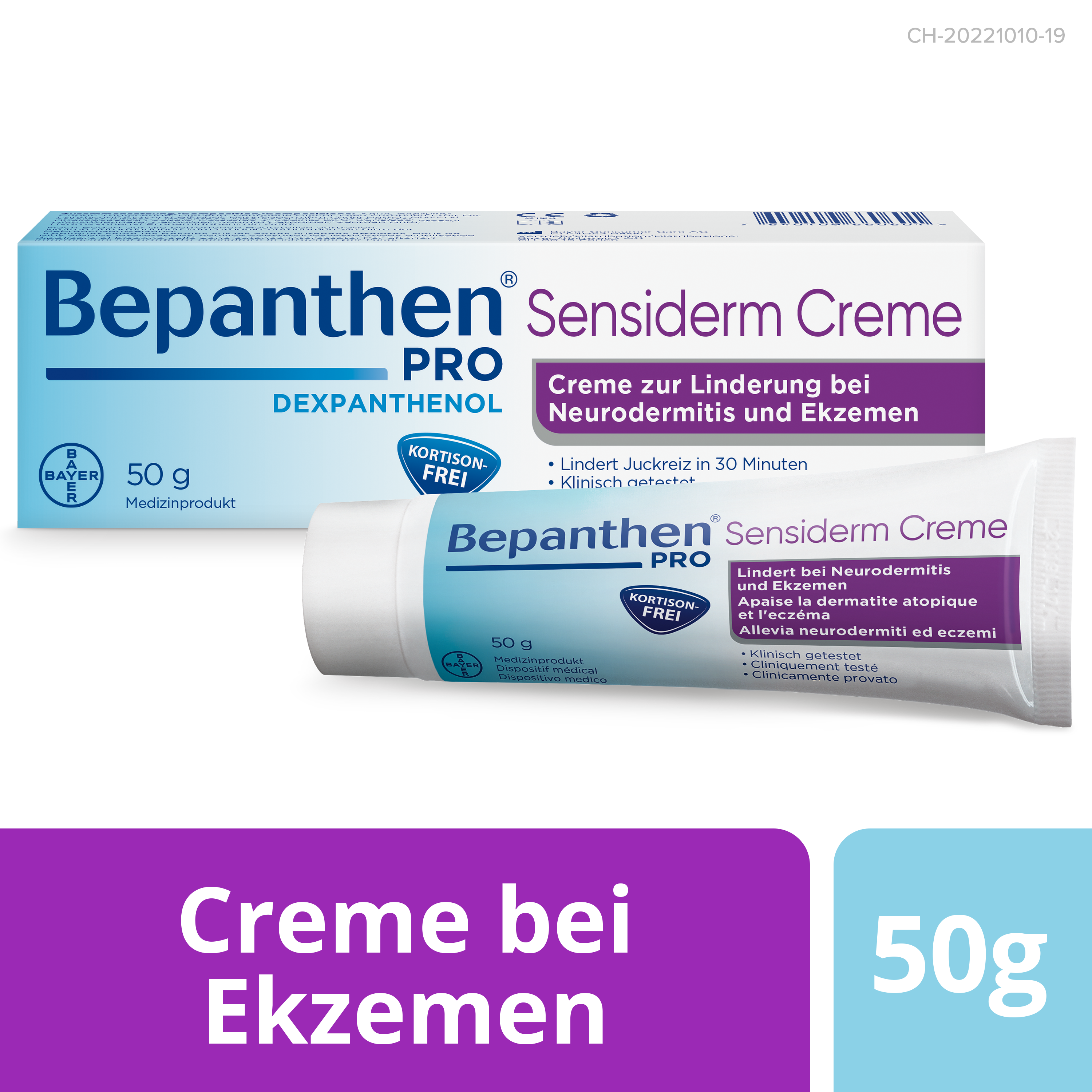 BEPANTHEN Pro Sensiderm Creme, gegen Juckreiz bei Neurodermitis, Bild 2 von 6