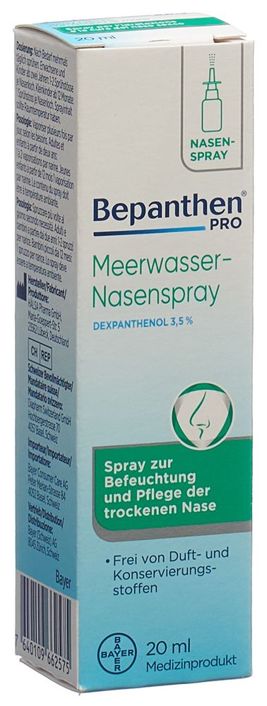 BEPANTHEN PRO spray nasal à l'eau de mer, image principale