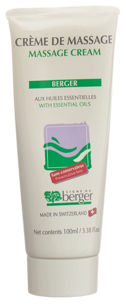 Berger crème de massage aux huiles essentielles