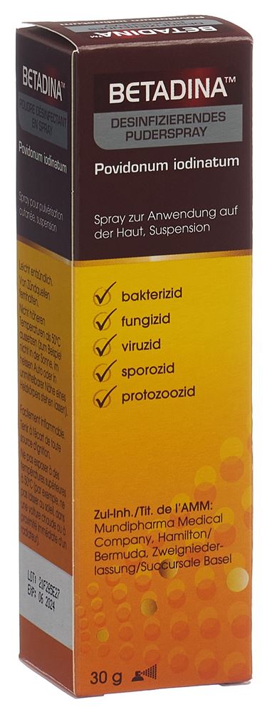 BETADINA desinfizierendes Puderspray, Hauptbild