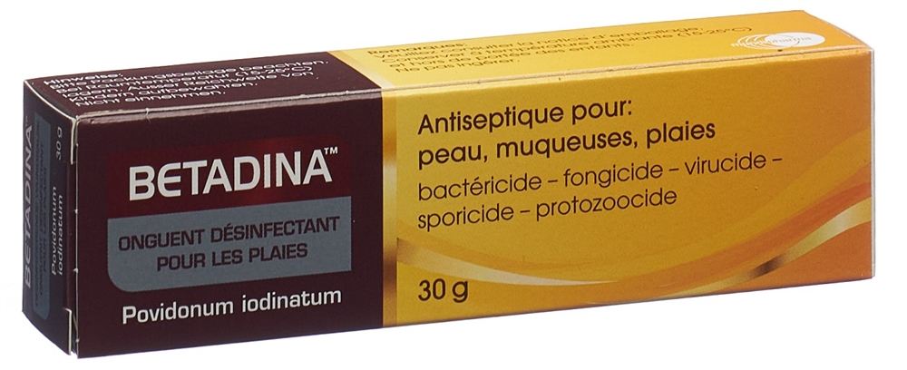 BETADINA onguent désinfectant pour les plaies 10 mg/g, image 2 sur 2