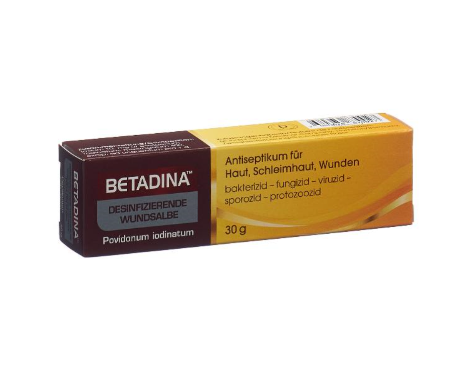 BETADINA onguent désinfectant pour les plaies 10 mg/g