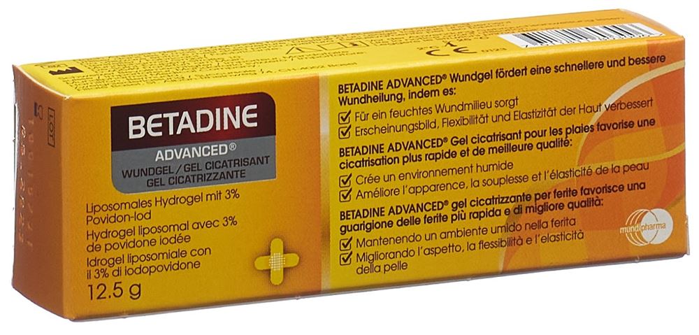 Betadine Advanced gel cicatrisant