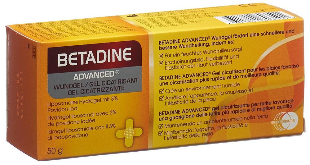 Betadine Advanced gel cicatrisant