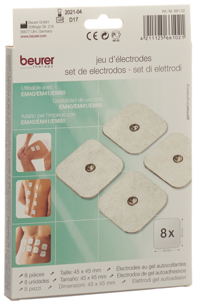 Beurer électrodes TENS standard, image 2 sur 2