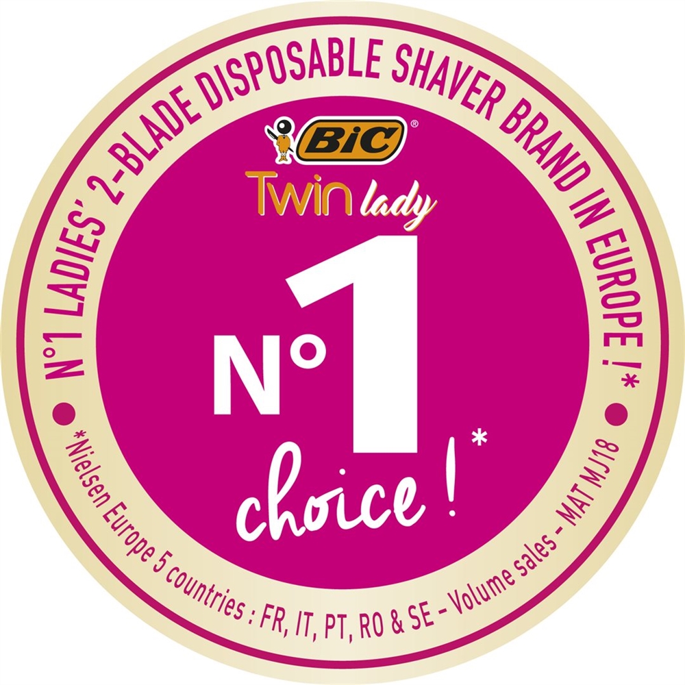 Bic Twin Lady rasoir 2-lames pour femmes, image 2 sur 3