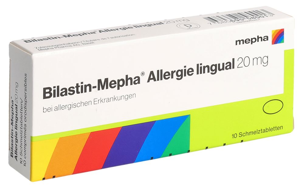 Bilastin-Mepha Allergie lingual 20 mg, Hauptbild