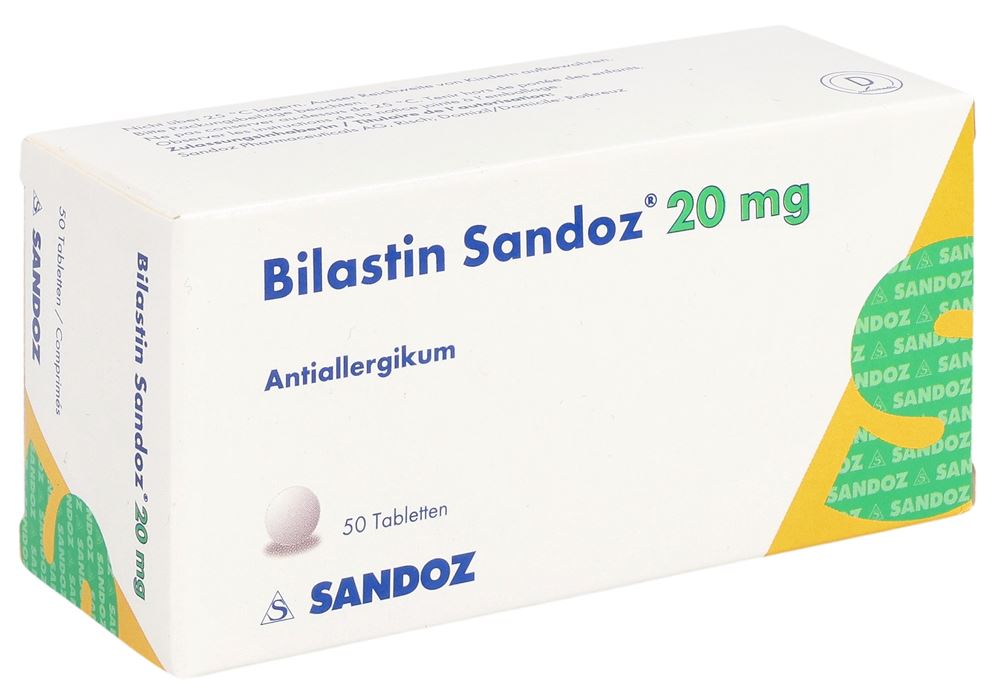BILASTINE Sandoz 20 mg, Hauptbild