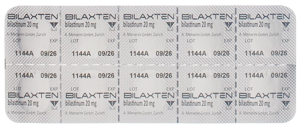 BILAXTEN cpr 20 mg blist 30 pce, image 4 sur 5
