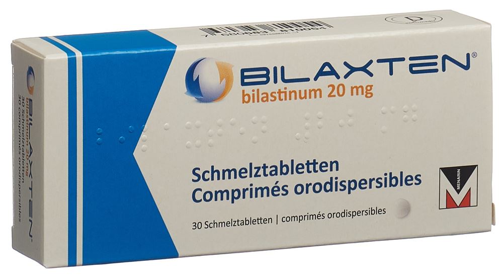 BILAXTEN cpr orodisp 20 mg blist 30 pce, image principale