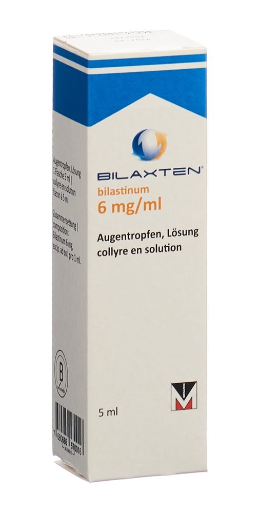 BILAXTEN Gtt Opht 6 mg/ml Fl 5 ml, Hauptbild