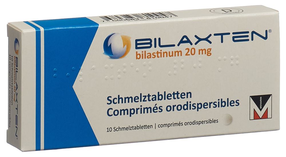 BILAXTEN Schmelztabl 20 mg Blist 10 Stk, Hauptbild