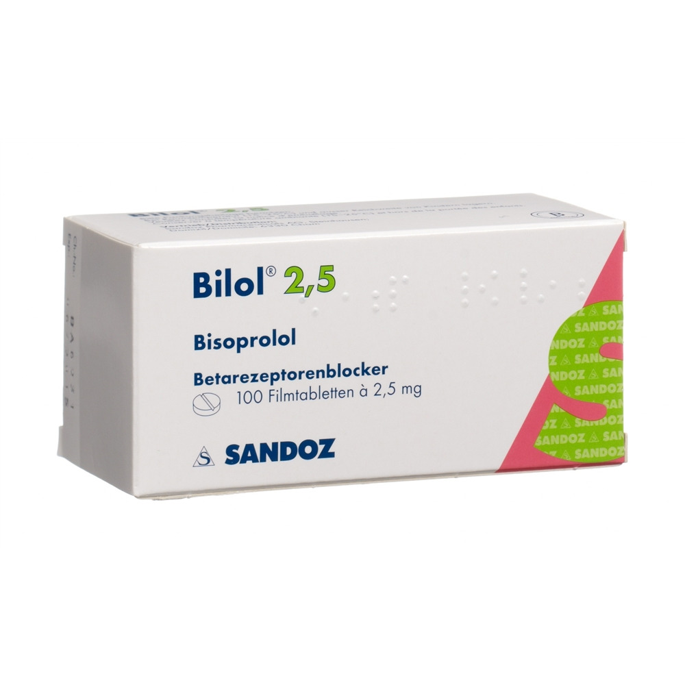 BILOL Filmtabl 2.5 mg Blist 100 Stk, Hauptbild