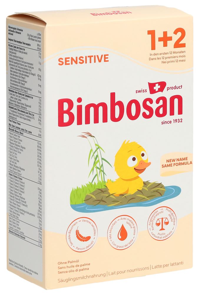 BIMBOSAN Sensitive 1+2 lait pour nourrissons