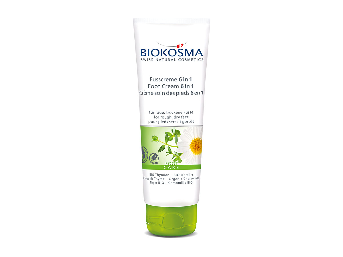 BIOKOSMA Crème soin des pieds 6 en 1