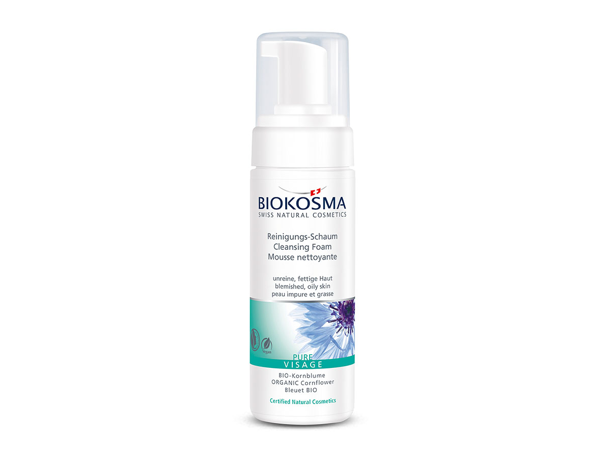 BIOKOSMA PURE Visage Mousse nettoyante
