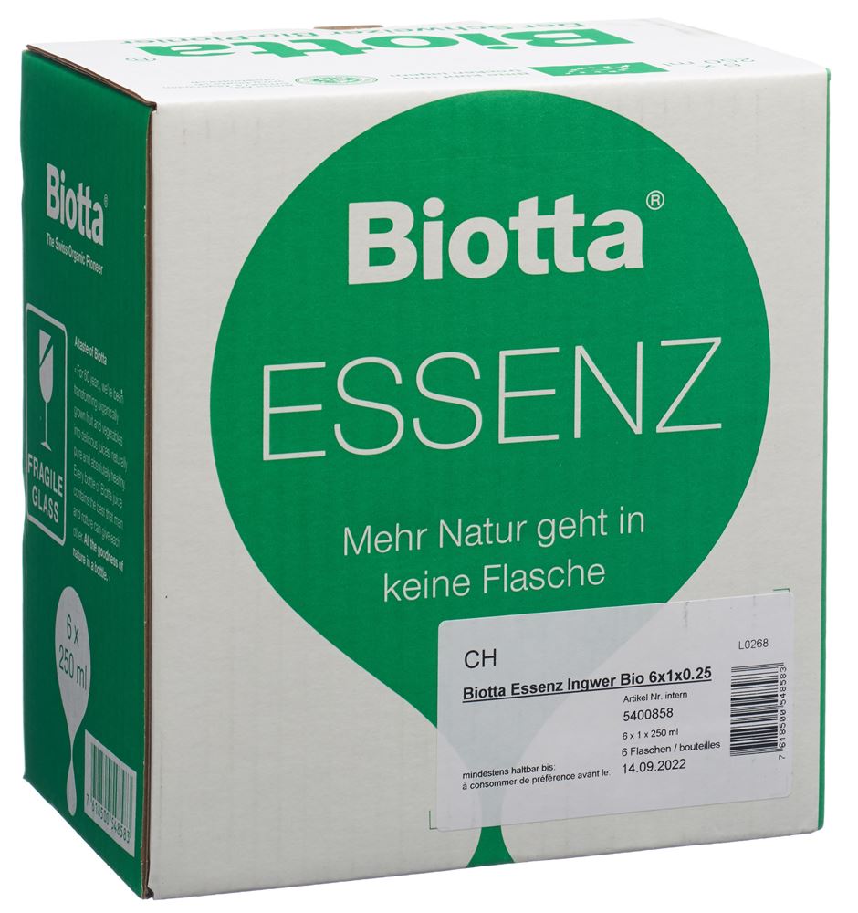 BIOTTA Essence de Gingembre, image principale