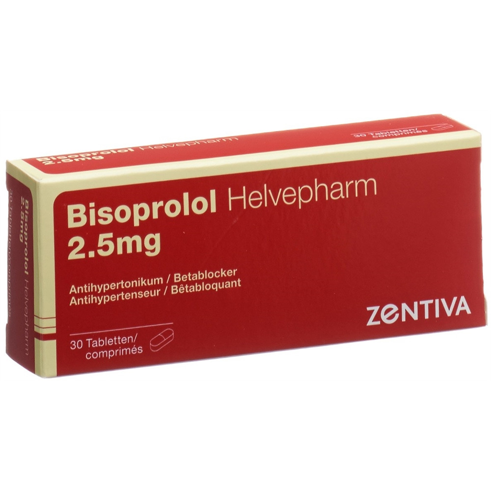 BISOPROLOL Helvepharm 2.5 mg, image principale