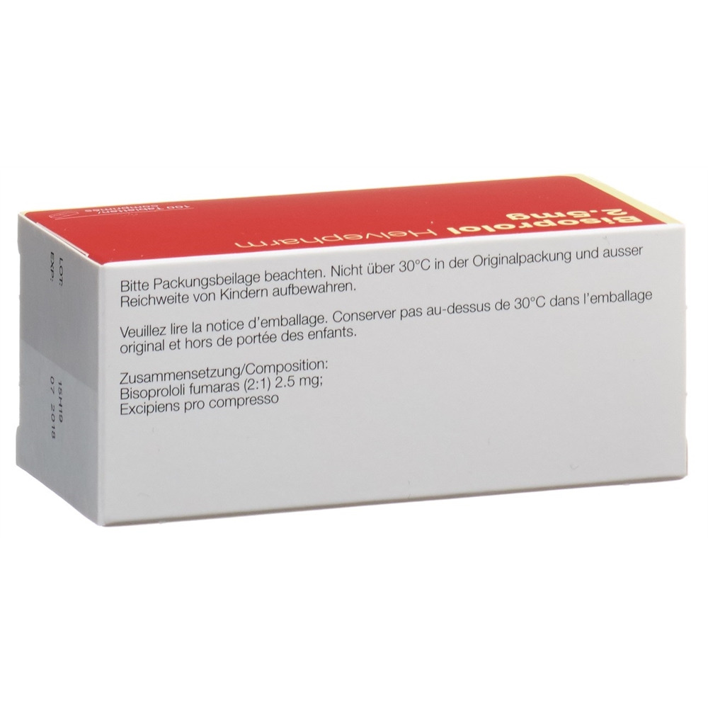 BISOPROLOL Helvepharm 2.5 mg, Bild 2 von 2