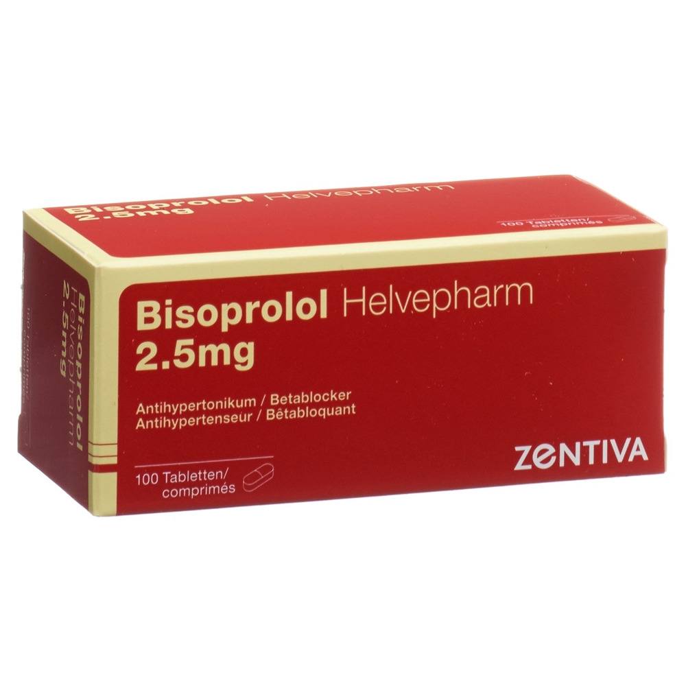 BISOPROLOL Helvepharm 2.5 mg, Hauptbild