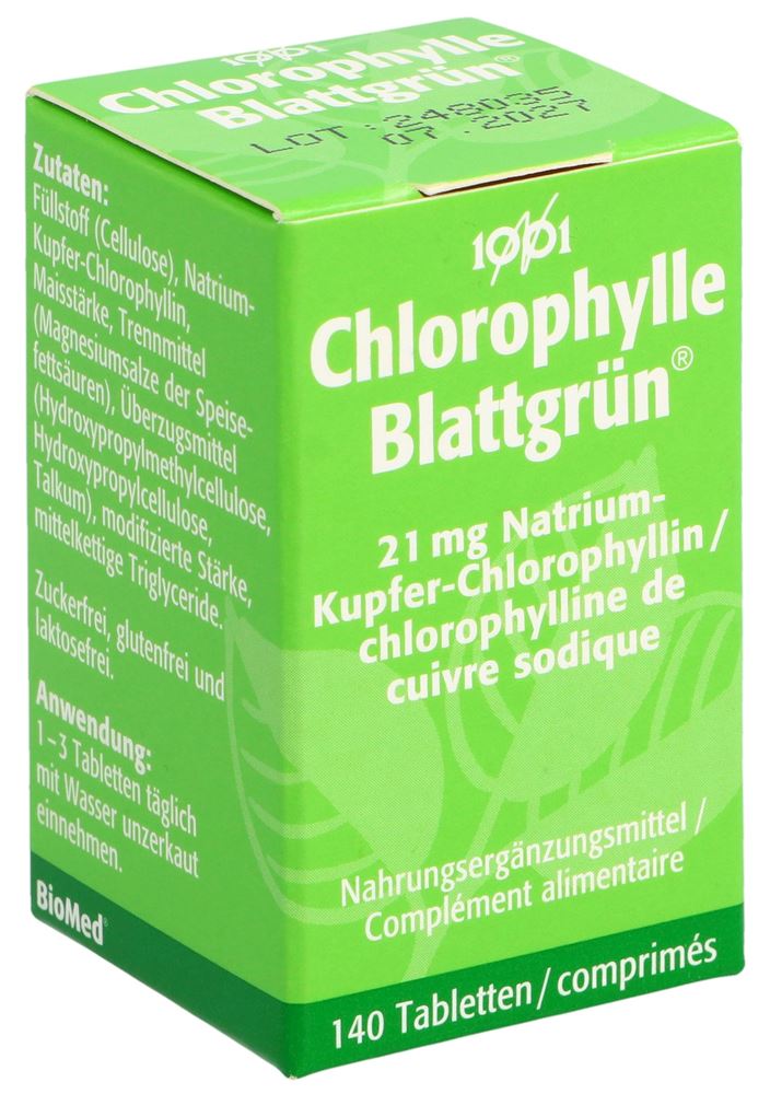 CHLOROPHYLLE Filmtabl Glasfl 140 Stk