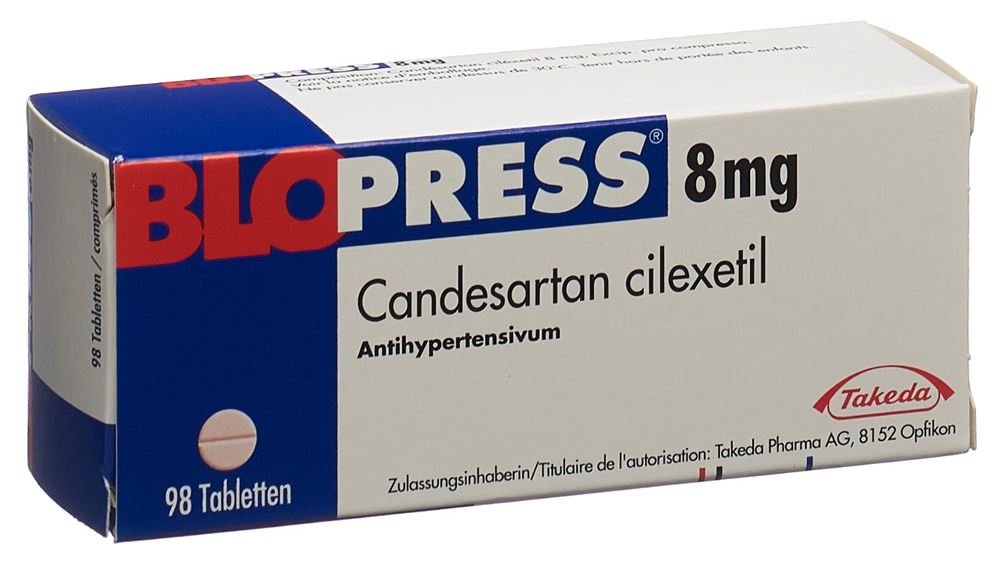 BLOPRESS Tabl 8 mg Blist 98 Stk, Hauptbild