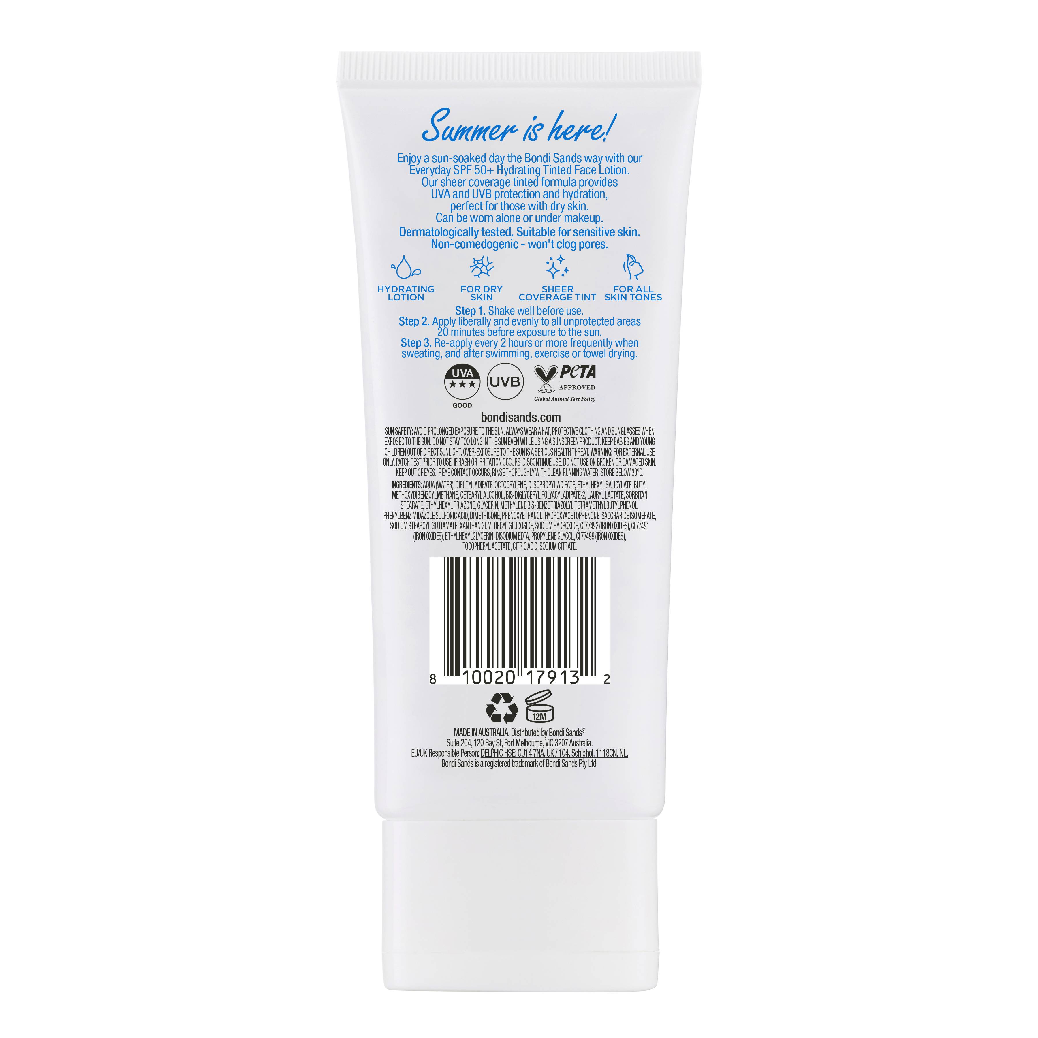 BONDI SANDS face everyday lotion, image 2 sur 2