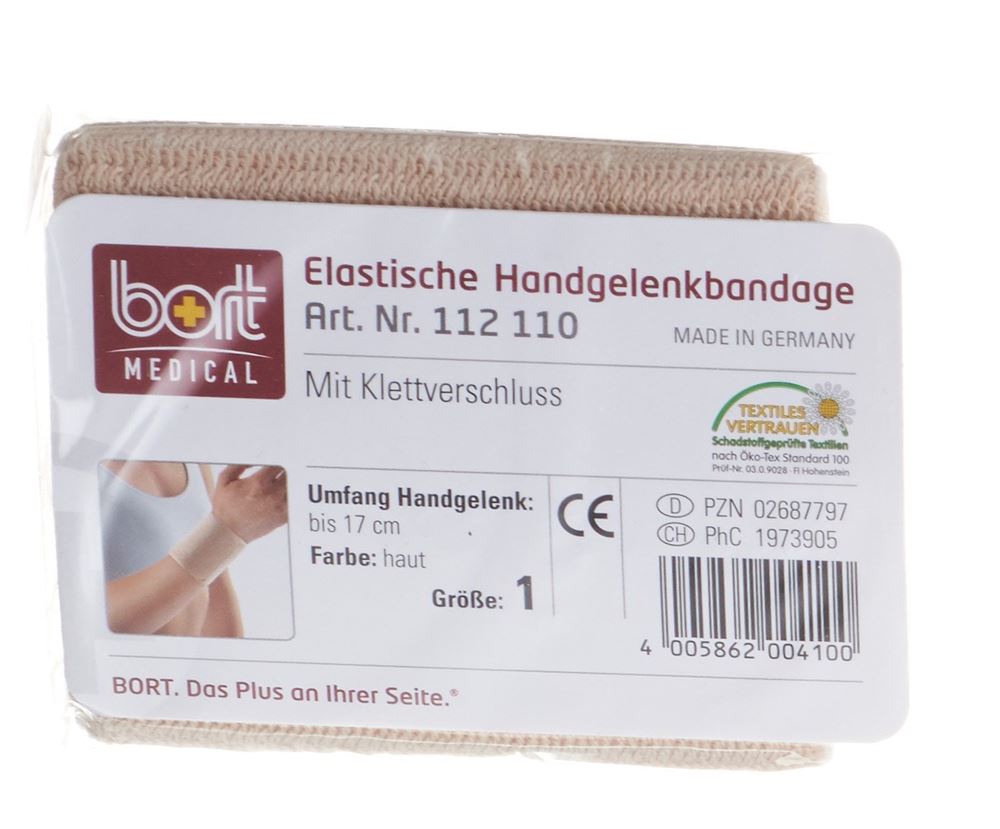 BORT bandage poignet velcro 8cm, image principale