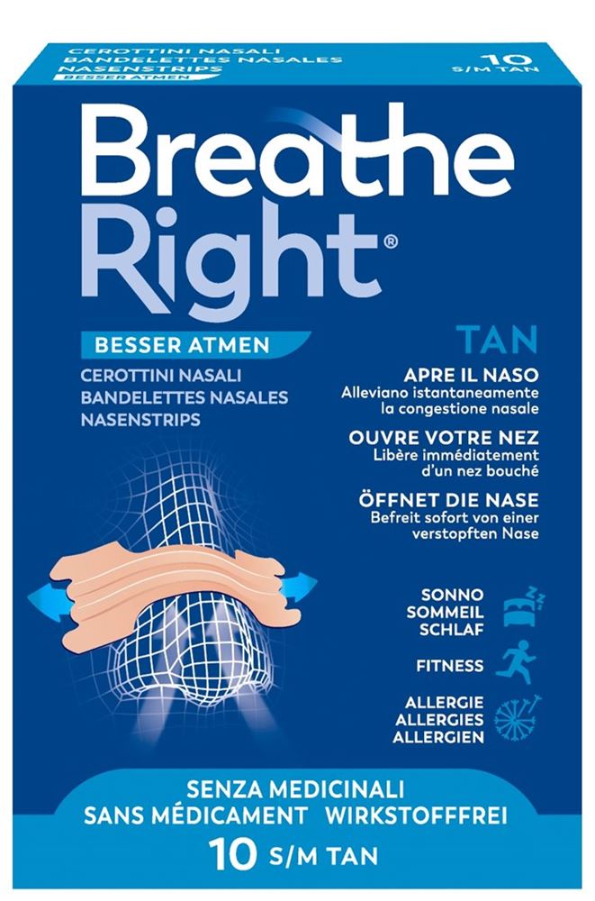 BREATHE RIGHT Nasenpflaster TAN