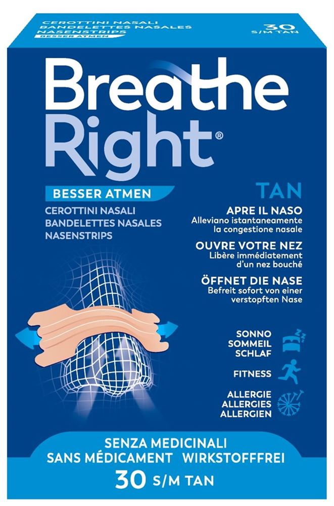 BREATHE RIGHT Nasenpflaster TAN
