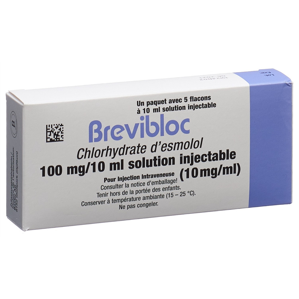 BREVIBLOC Inj Lös 100 mg/10ml Amp 10 ml, Bild 2 von 2