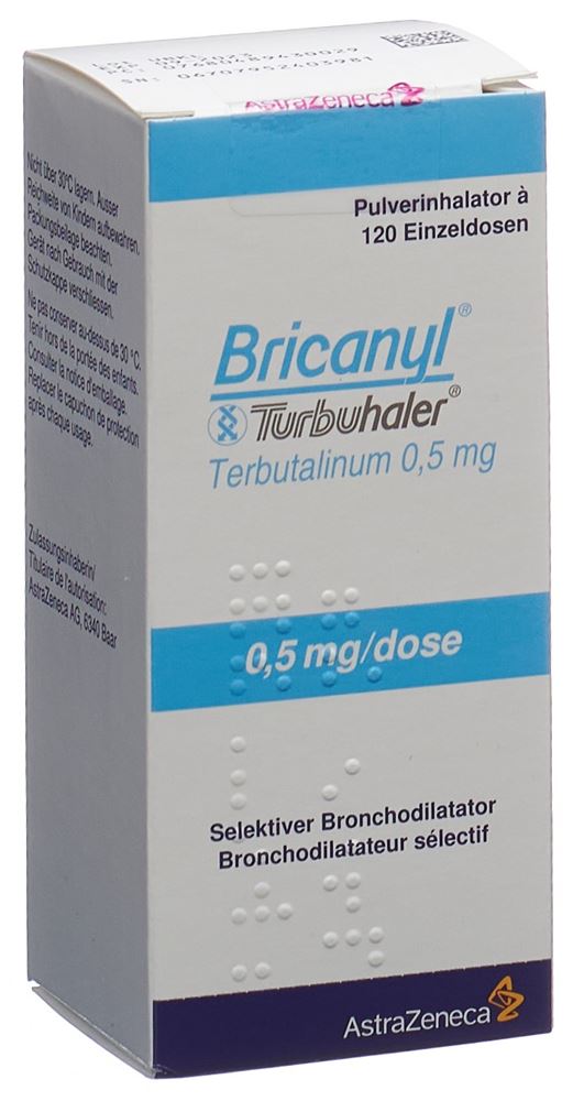 BRICANYL Turbuhaler 0.5 mg, Hauptbild