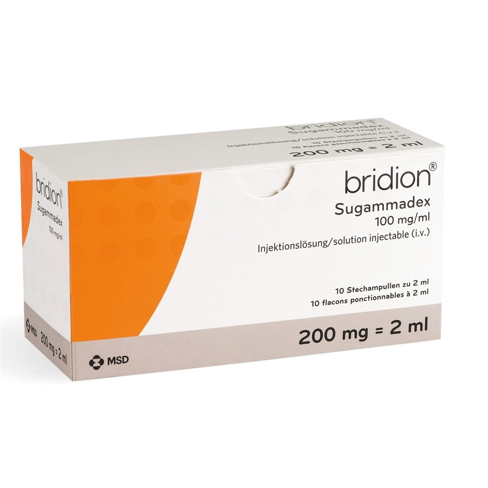 BRIDION sol inj 200 mg/2ml flac 2 ml