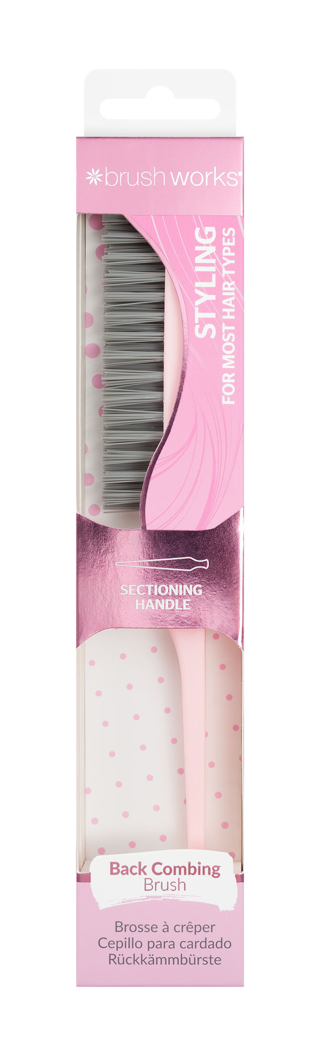 BRUSHWORKS Back Comb Brush