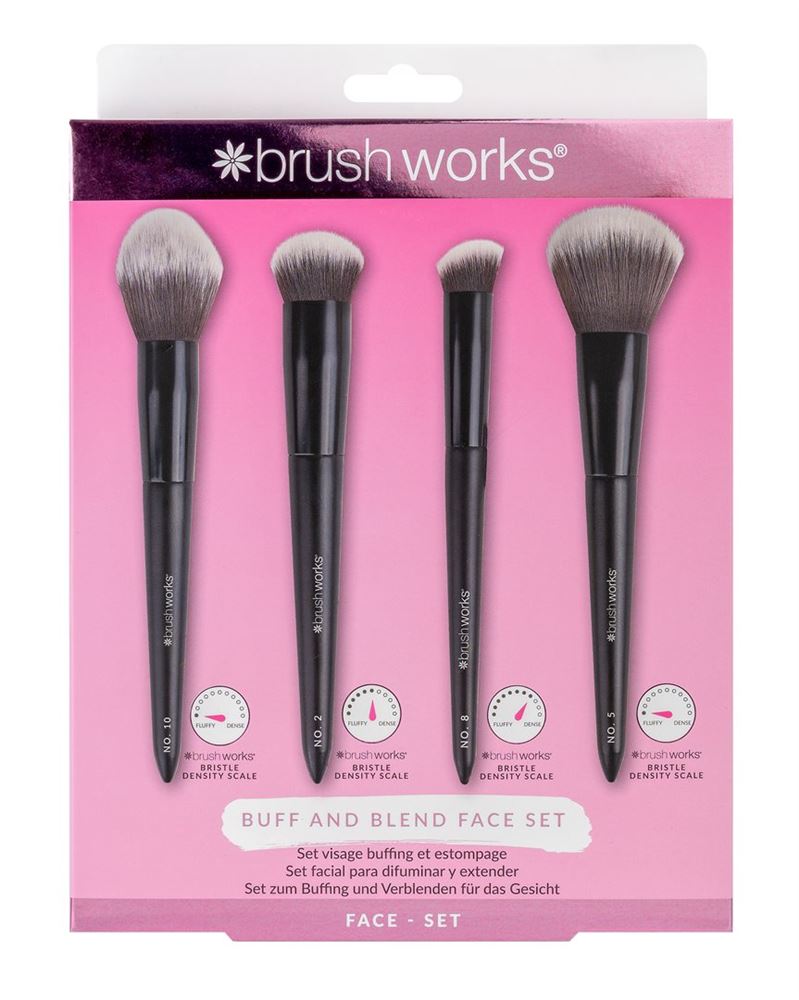 BRUSHWORKS buff and blend face set