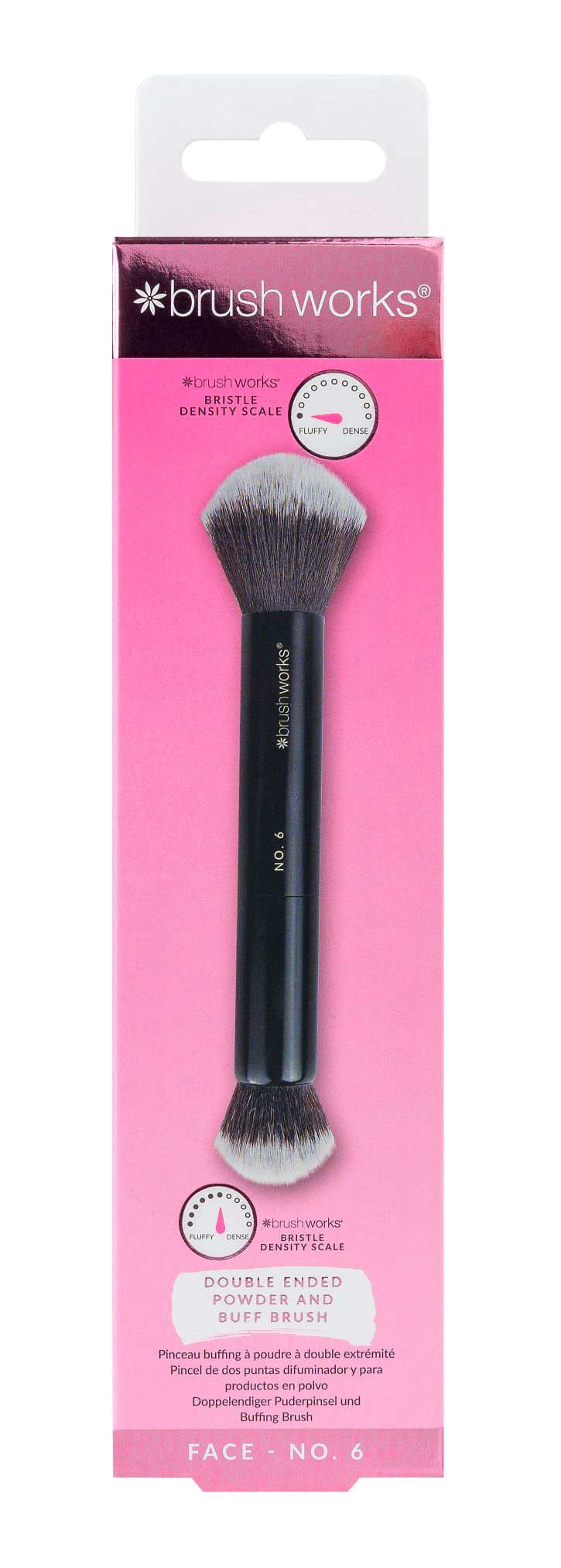 BRUSHWORKS Double Ended Powder and Buff Brush