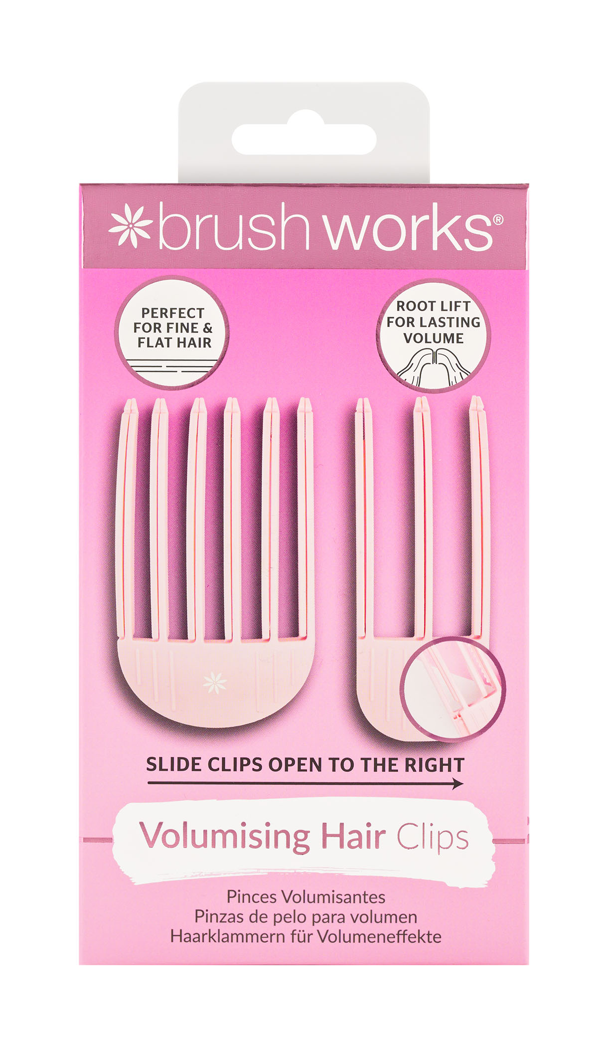 BRUSHWORKS volumising hair clips