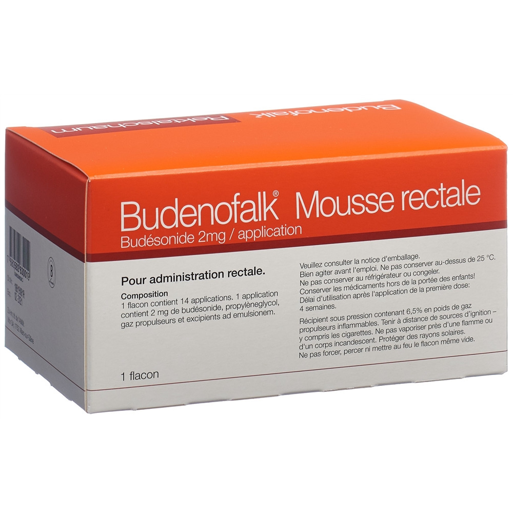 BUDENOFALK mousse rectale 2 mg/Dosis 14 dos, image 2 sur 2