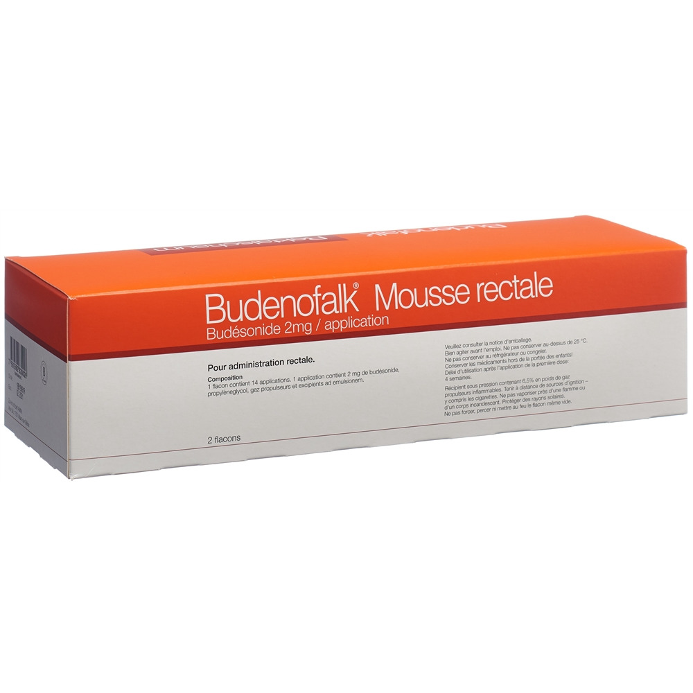 BUDENOFALK mousse rectale 2 mg/Dosis 14 dos, image 2 sur 2