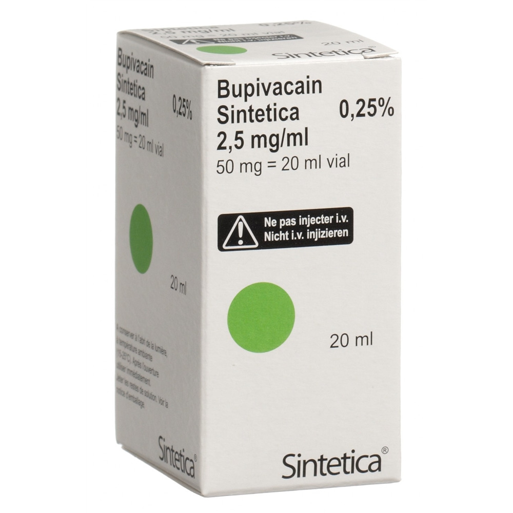 BUPIVACAINE Sintetica 2.5 mg/ml, Hauptbild