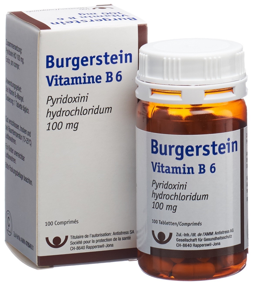 BURGERSTEIN Vitamine B6 100 mg, image 3 sur 5