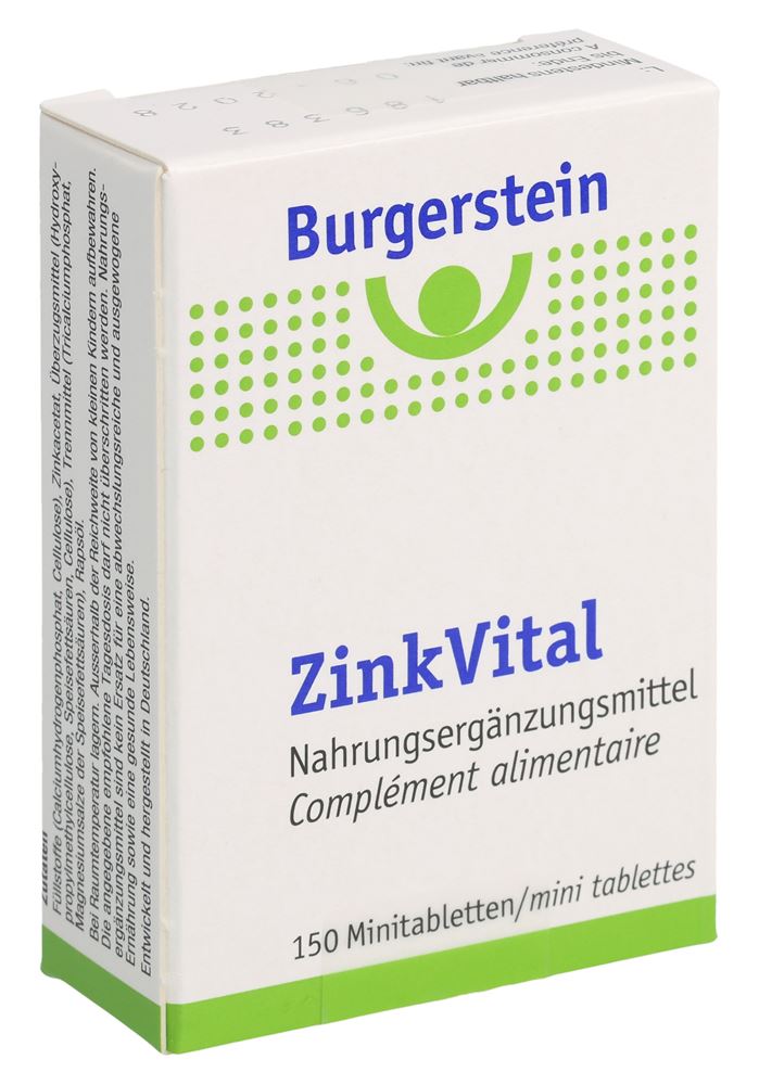 BURGERSTEIN ZinkVital mini comprimés 5 mg