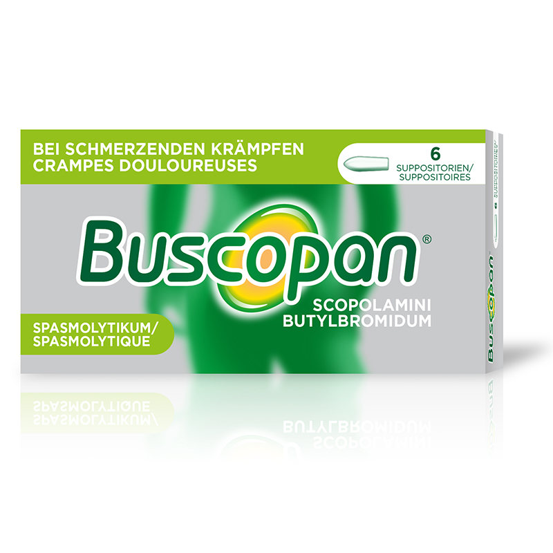 BUSCOPAN Supp 10 mg Blist 6 Stk, Hauptbild