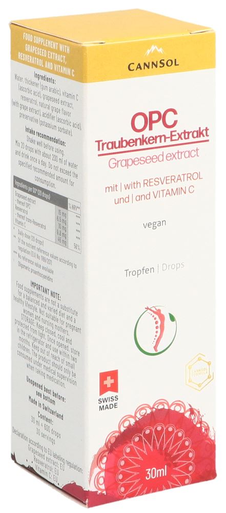 CANNSOL OPC extrait de pépins de raisin