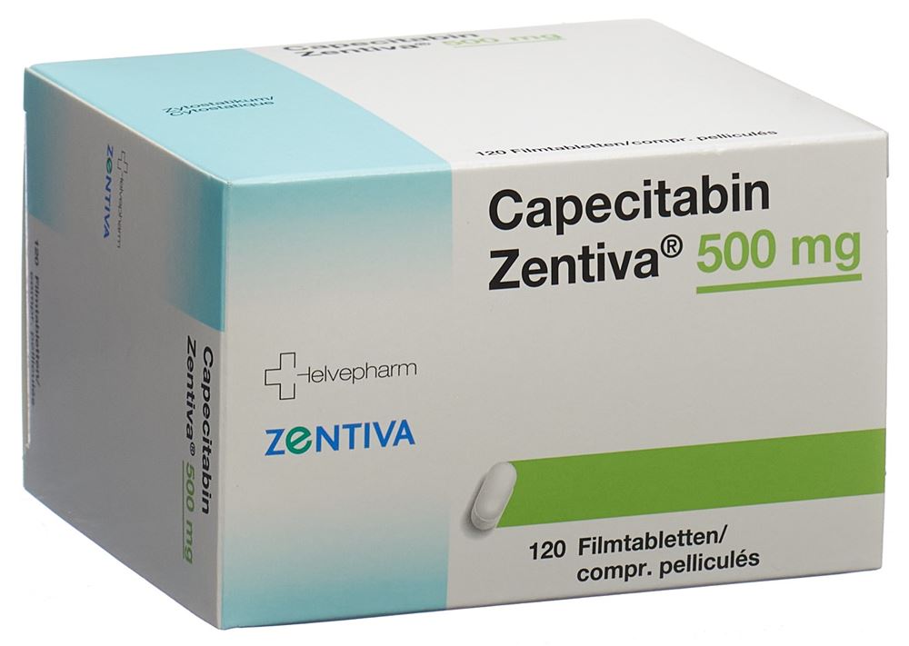 CAPECITABINE Zentiva 500 mg, Hauptbild